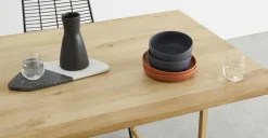 Mesa de Comedor Aphra – Madera de Mango Clara y Metal