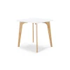 Mesa de Comedor Cuadrada Fjord – Roble y Blanco