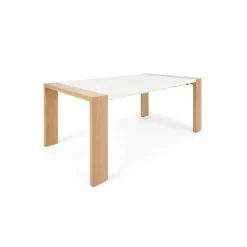Mesa de Comedor Ethan – Roble y Blanco