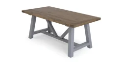 Mesa de Comedor Iona – Madera de Pino y Gris Guijarro