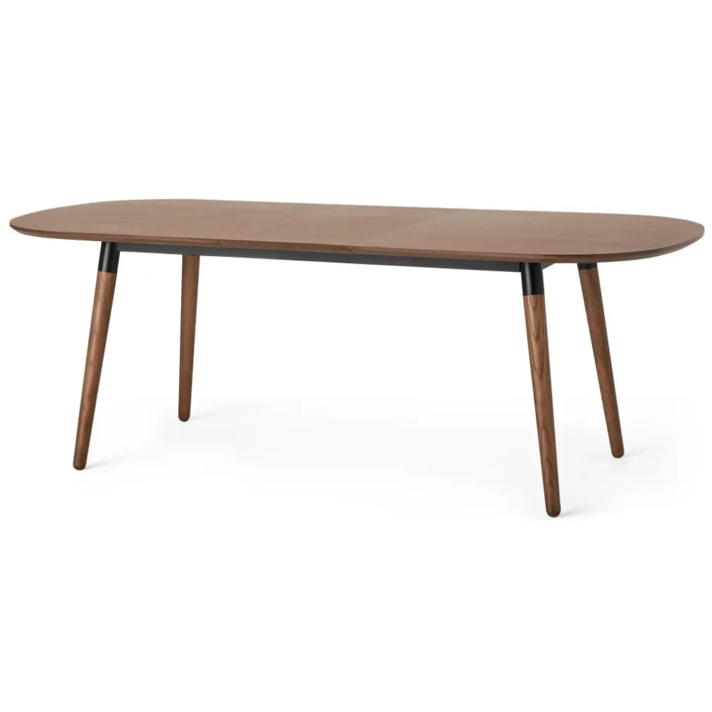 Mesa de Comedor Ovalada Edelweiss – Nogal y Negro