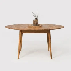 Mesa de Comedor Ovalada Escandi 155 cm – Roble