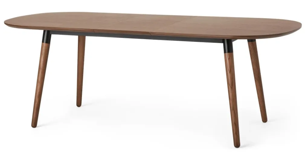 Mesa de Comedor Ovalada Edelweiss – Nogal y Negro