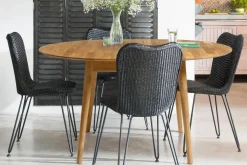 Mesa de Comedor Ovalada Escandi 155 cm – Roble