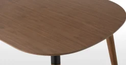 Mesa de Comedor Ovalada Edelweiss – Nogal y Negro