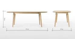 Mesa de Comedor Ovalada Edelweiss – Fresno