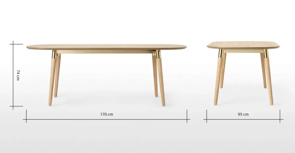 Mesa de Comedor Ovalada Edelweiss – Fresno