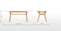 Mesa de Comedor Ovalada Jenson – Roble