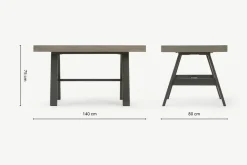 Mesa de Comedor para Exterior Edson – Cemento
