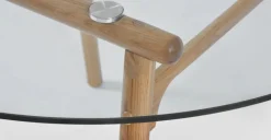 Mesa de Comedor Philly – Roble y cristal