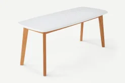 Mesa de Comedor Rectangular Fjord – Roble y Blanco