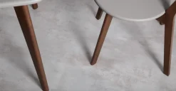 Mesa de Comedor Rectangular Fjord – Roble Oscuro y Gris