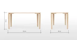 Mesa de Comedor Rectangular Alma – Fresno