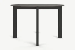 Mesa de Comedor Redonda 4 Asientos Niven – Gris y Negro
