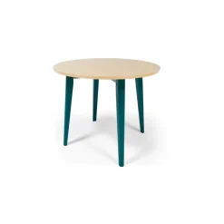 Mesa de Comedor Redonda Hurst – Roble y Azul