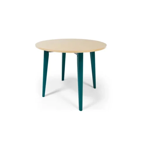 Mesa de Comedor Redonda Hurst – Roble y Azul