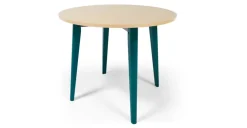 Mesa de Comedor Redonda Hurst – Roble y Azul