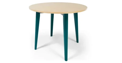 Mesa de Comedor Redonda Hurst – Roble y Azul