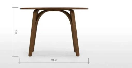 Mesa de Comedor Redonda Safia – Nogal