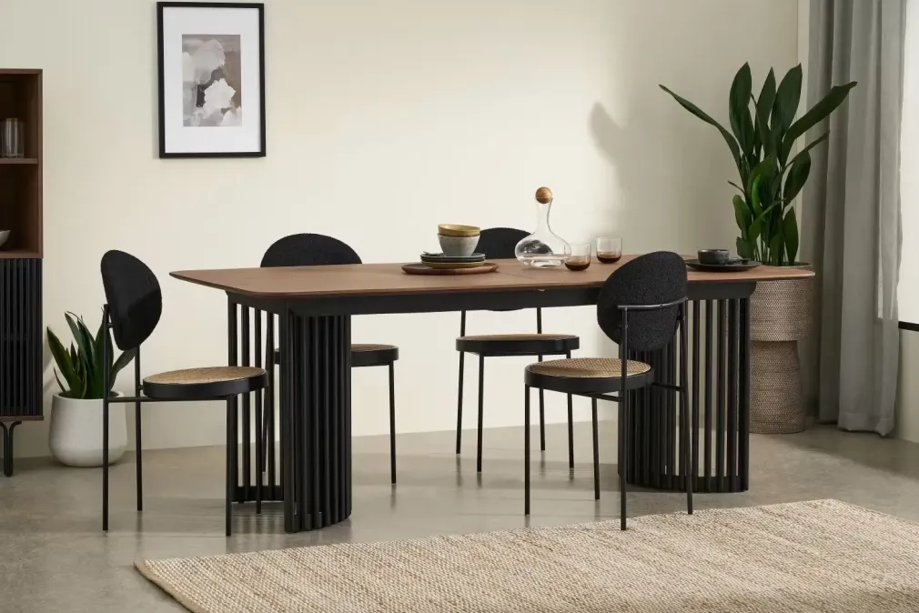 Mesa de Comedor Zaragoza – Nogal y Negro