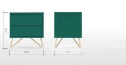 Mesa de Noche Elona – Verde Inglés