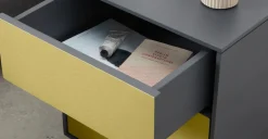 Mesa de Noche Jena – Madera de Mango Gris