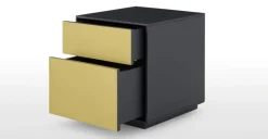 Mesa de Noche Jena – Madera de Mango Gris