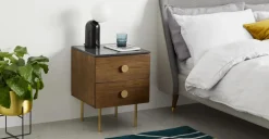 Mesa de noche Marion – Caramelo ⚡