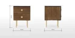 Mesa de noche Marion – Caramelo ⚡