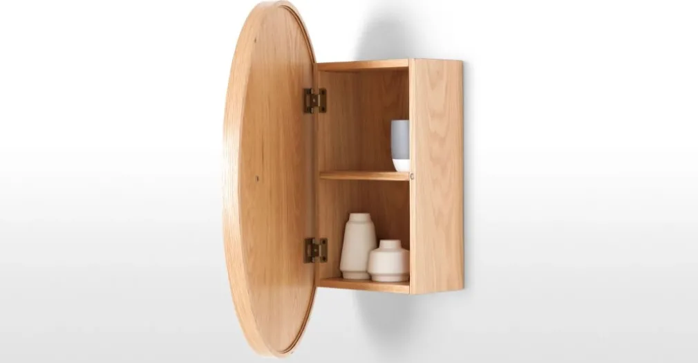 Mueble de pared con espejo Penn – Roble