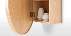 Mueble de pared con espejo Penn – Roble