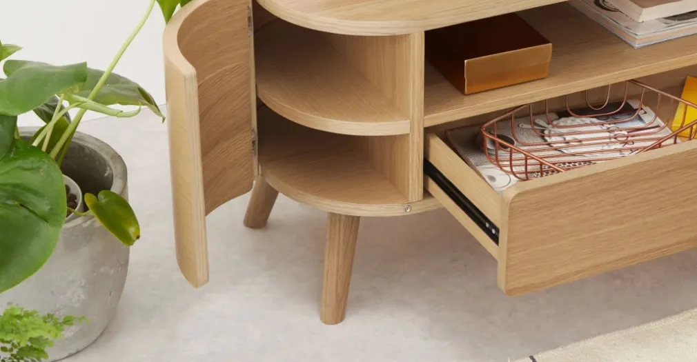 Mueble multimedia Ada – Roble