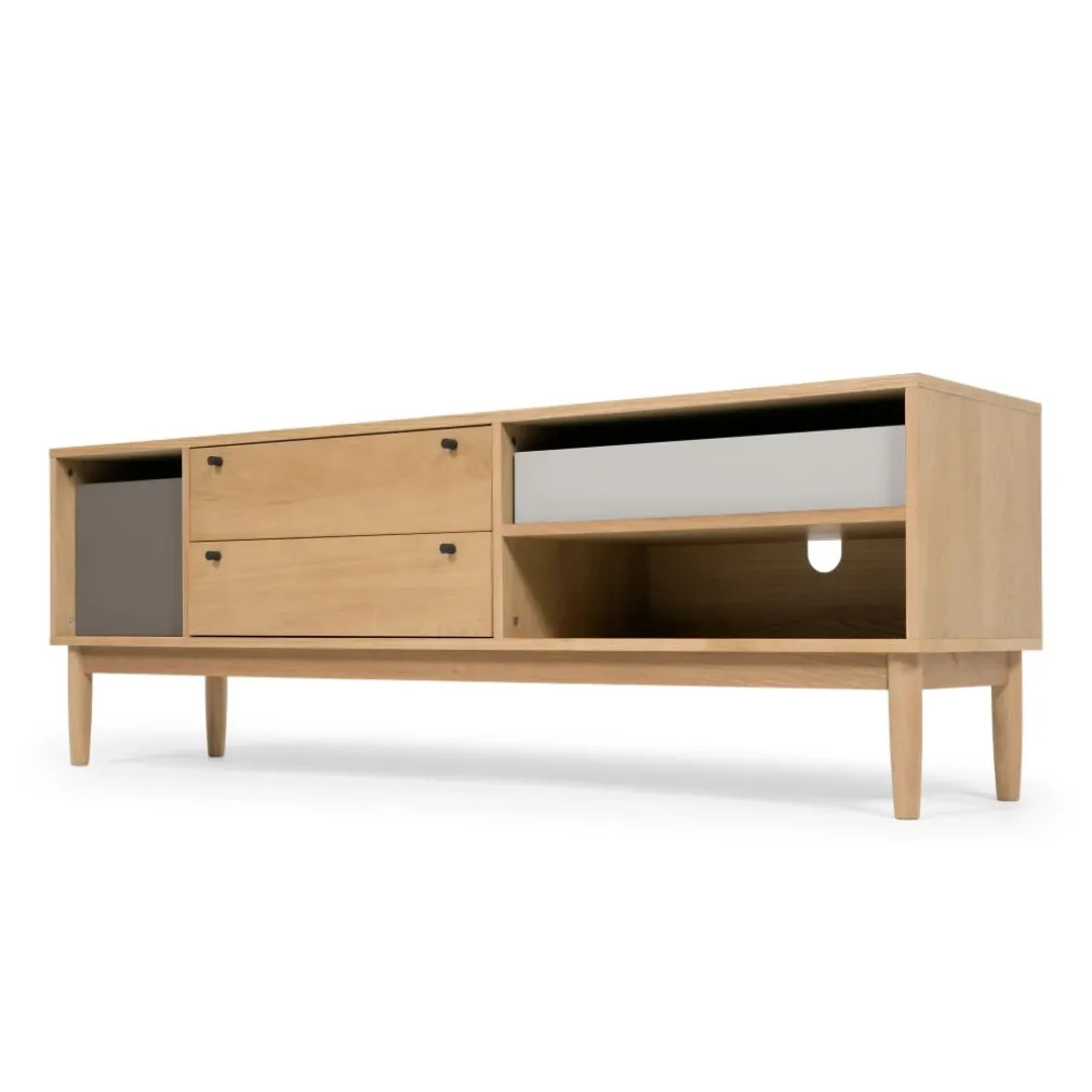 Mueble multimedia Campton – Roble