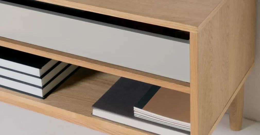 Mueble multimedia Campton – Roble