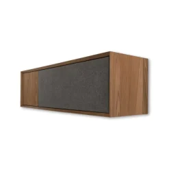 Mueble multimedia de pared Luther – Nogal