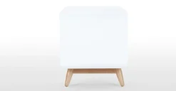 Mueble multimedia Esme – Blanco y fresno