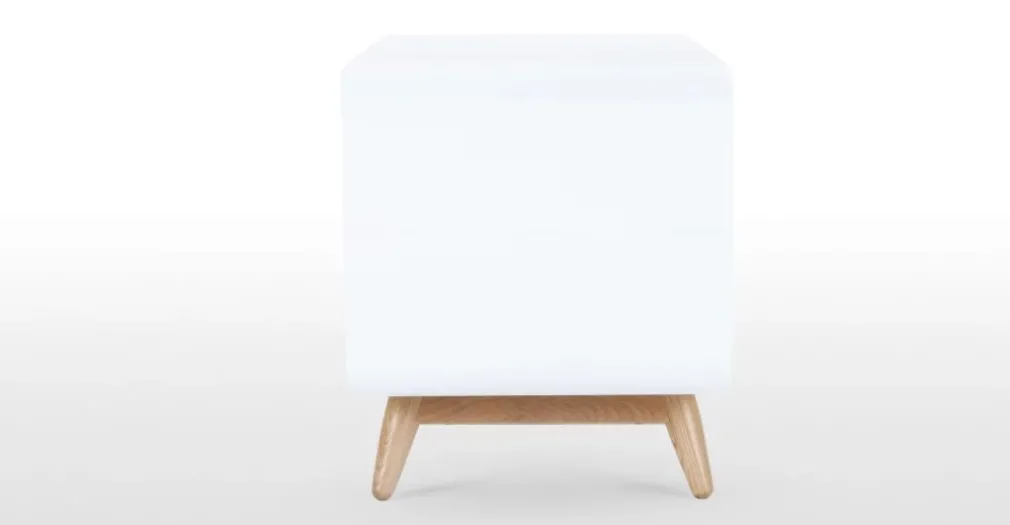 Mueble multimedia Esme – Blanco y fresno