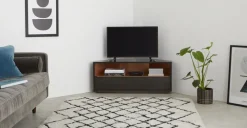 Mueble Multimedia Esquinero Anderson – Sombra