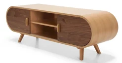 Mueble multimedia Fonteyn – Roble y nogal
