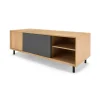 Mueble multimedia grande Luther – Roble