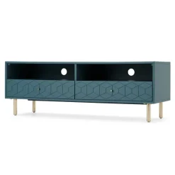 Mueble multimedia Hedra – Azul Cerceta