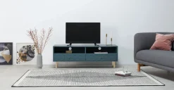 Mueble multimedia Hedra – Azul Cerceta