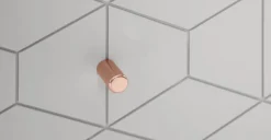 Mueble multimedia Hedra – Gris y cobre