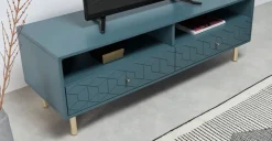 Mueble multimedia Hedra – Azul Cerceta