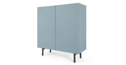 Mueble para recibidor Mino – Roble y azul