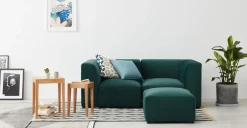 Otomana Juno – Azul Espuma de Mar