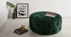 Puf Redondo Grande Hampton – Verde Pino