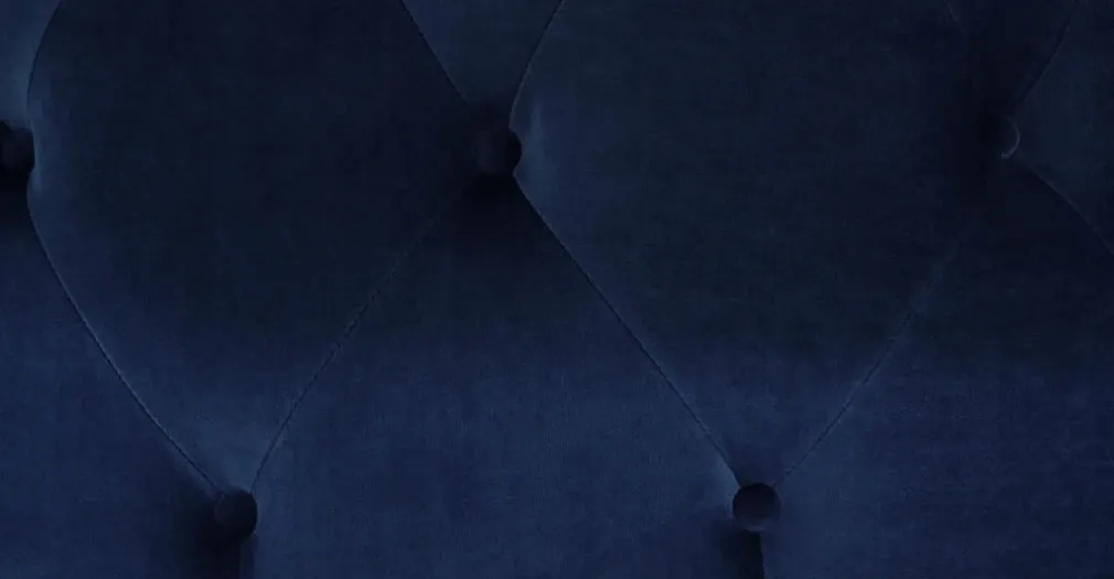 Puf Redondo Grande Hampton – Azul Eléctrico