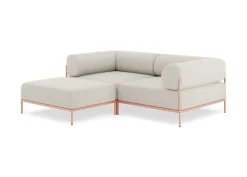 Seccional 2 Cuerpos con Chaise Longue a la Izquierda Noah