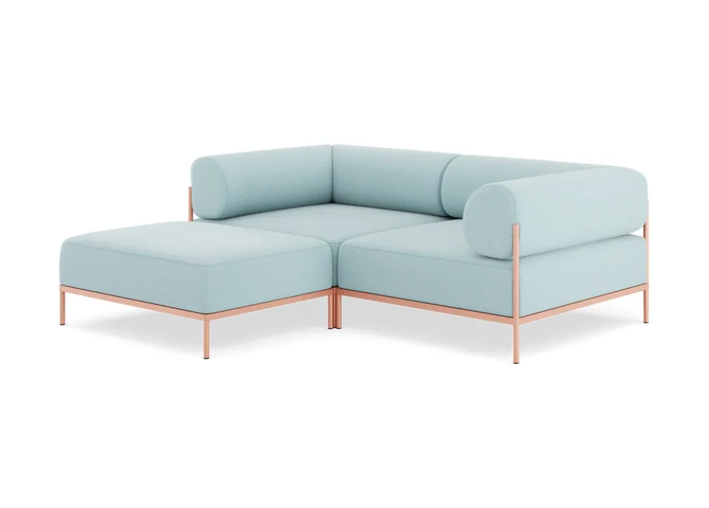 Seccional 2 Cuerpos con Chaise Longue a la Izquierda Noah